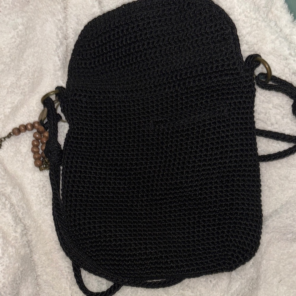 The Sak Black Crochet Crossbody Bag - Picture 7 of 8